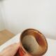 Vintage KIL Ceramic Vase: Red & Brown Lava Glaze, 1970s Yugoslavia