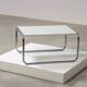 Bauhaus coffee table with chrome tubular frame and Formica top