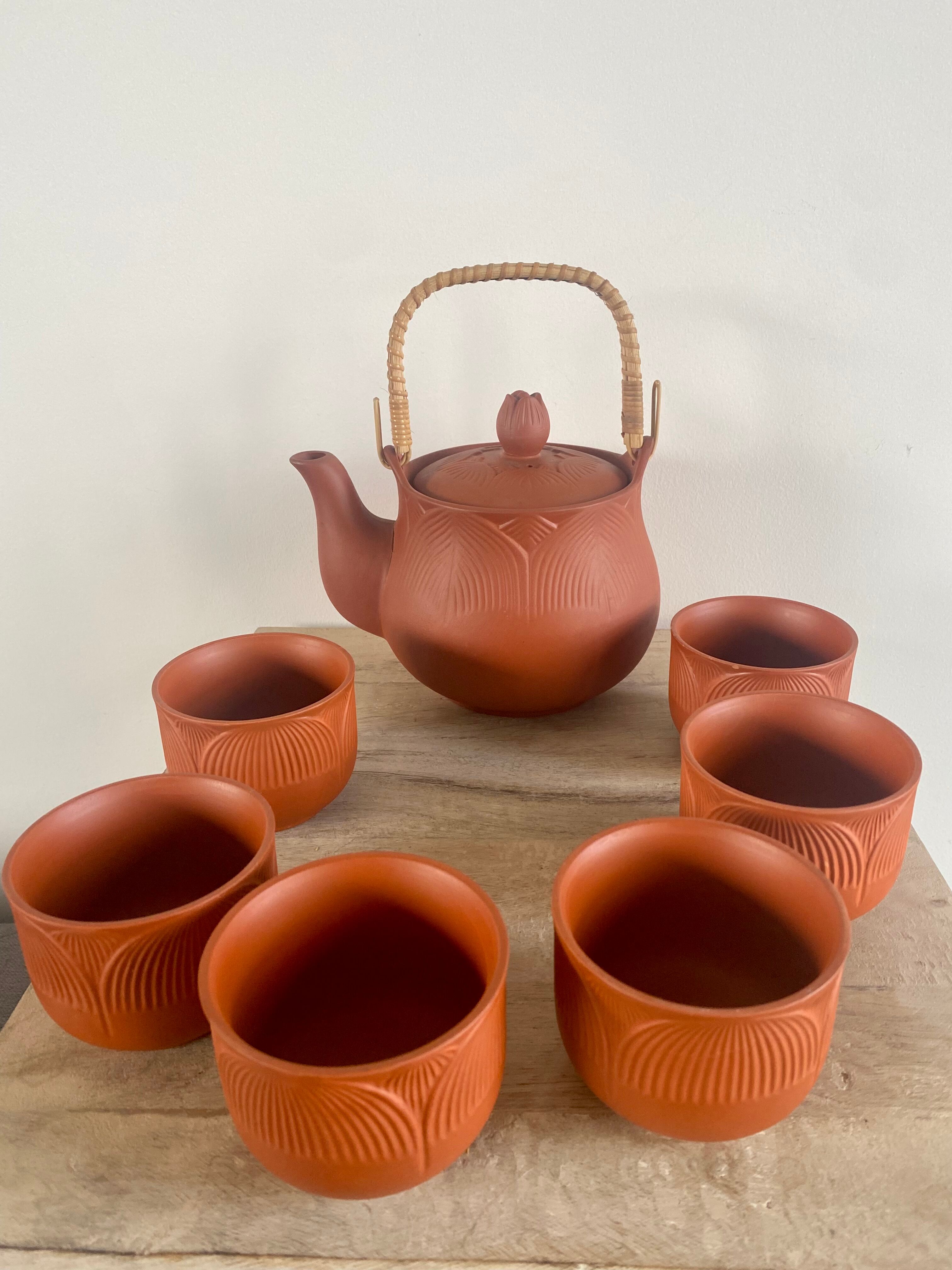 Terracotta tea set