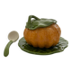 Pumpkin soup tureen in slipware