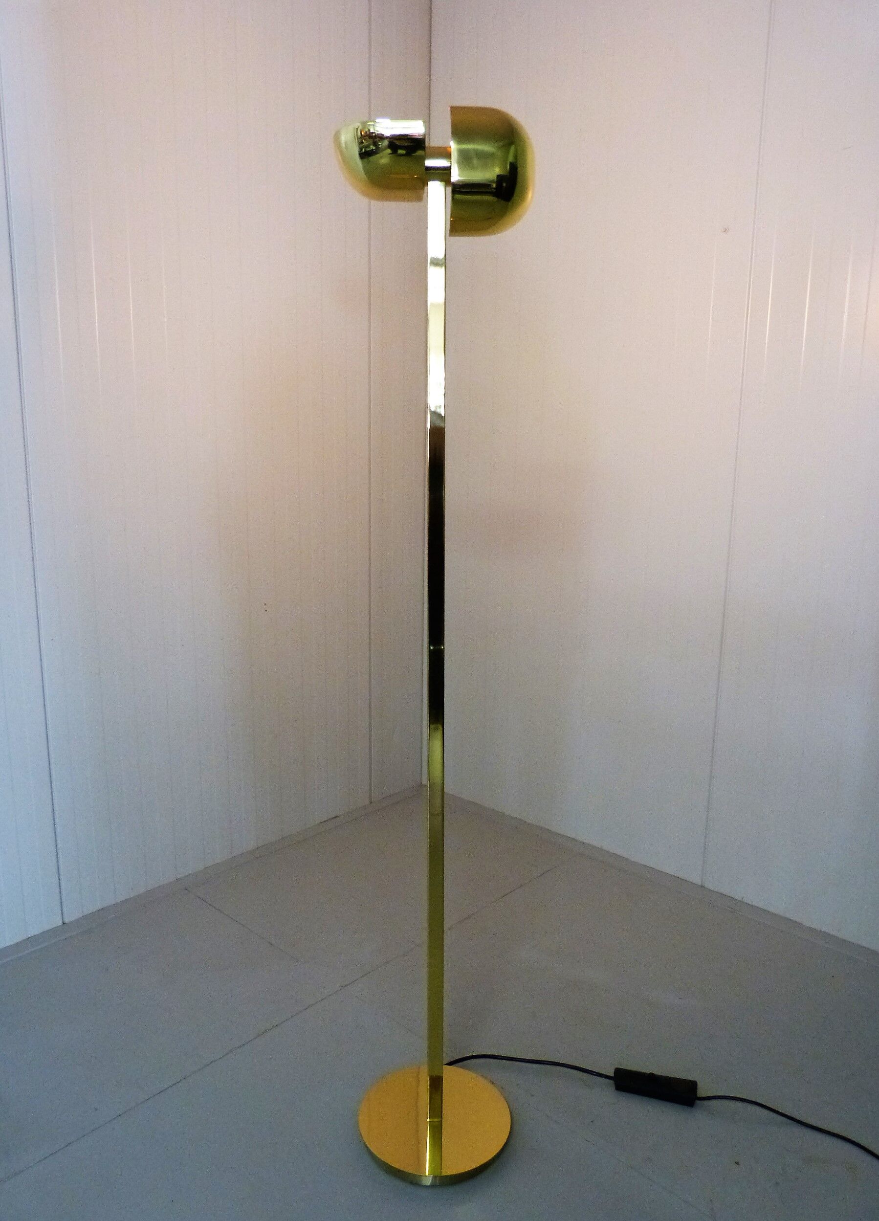 Brass floor lamp by Lumi italy 1970