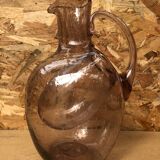 Old refresher pitcher biot glassware bubble blown glass