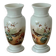Pair of 19th century opaline glass vases signed