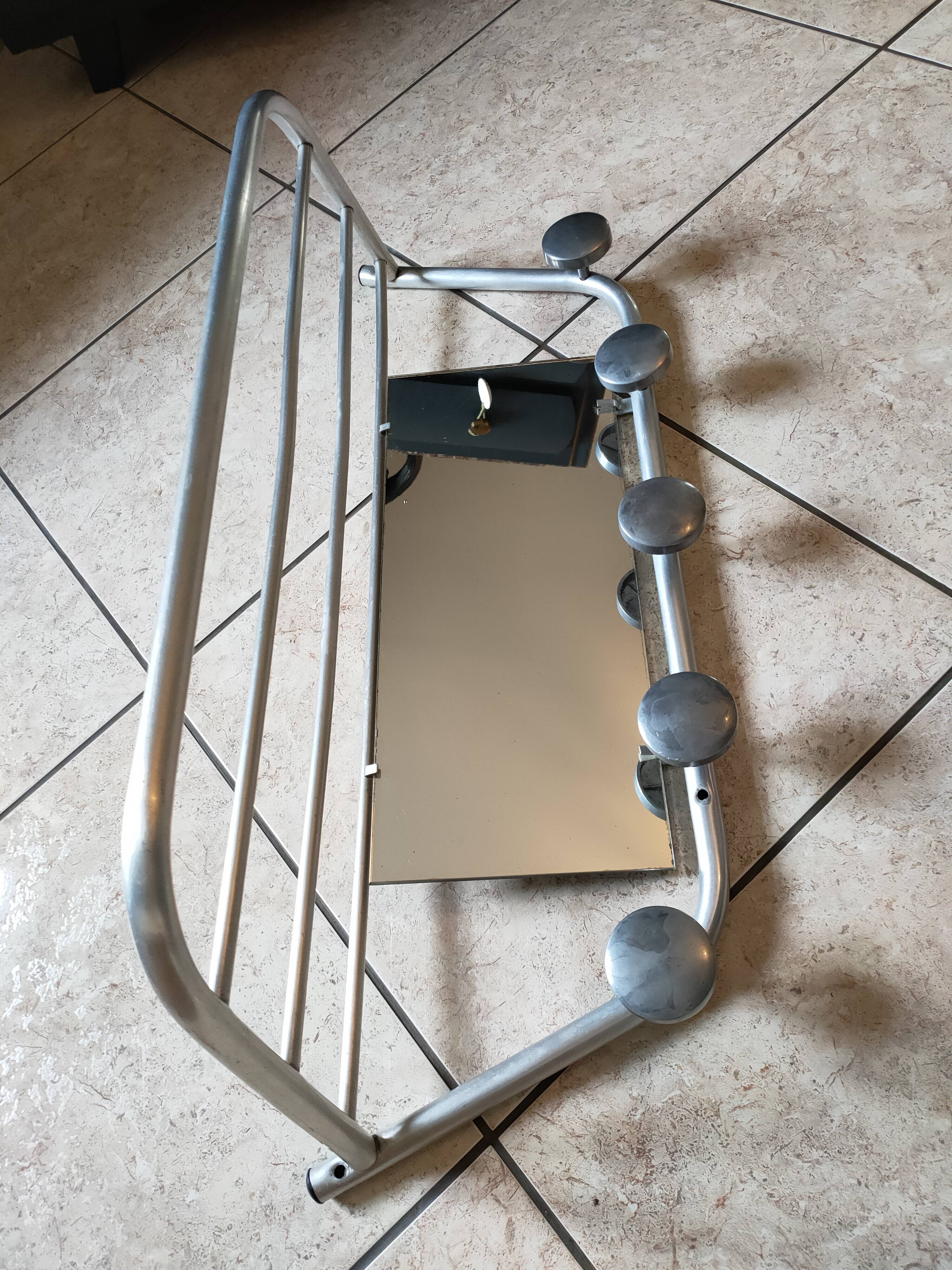 60s aluminum coat rack