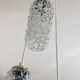 Lustre suspension cascade 3 antique glass tulips staircase
