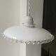 Suspension en opaline blanche