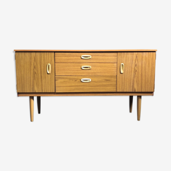 Vtg Mid Century Sideboard Danish Scandinavian Design Retro 70s Teak