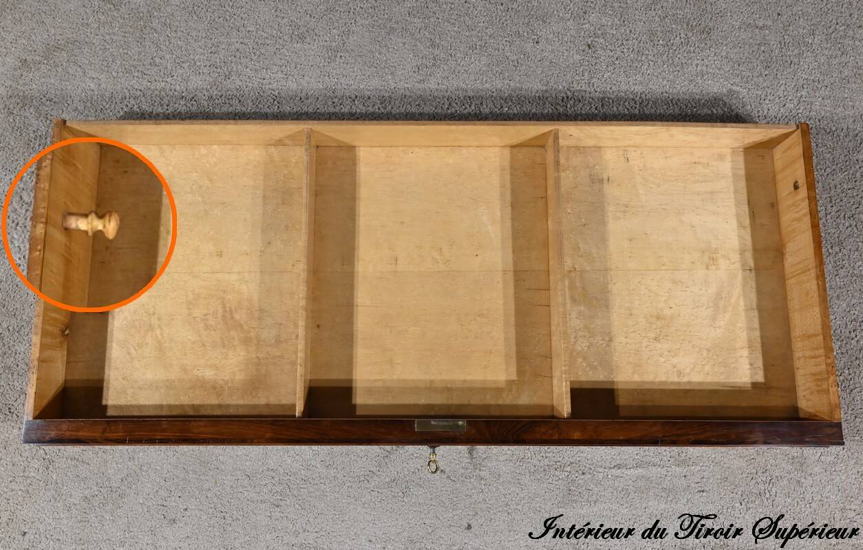 Commode Buffet in Amboyna Burl and Rosewood, Louis XVI style – 2nd Part 19th