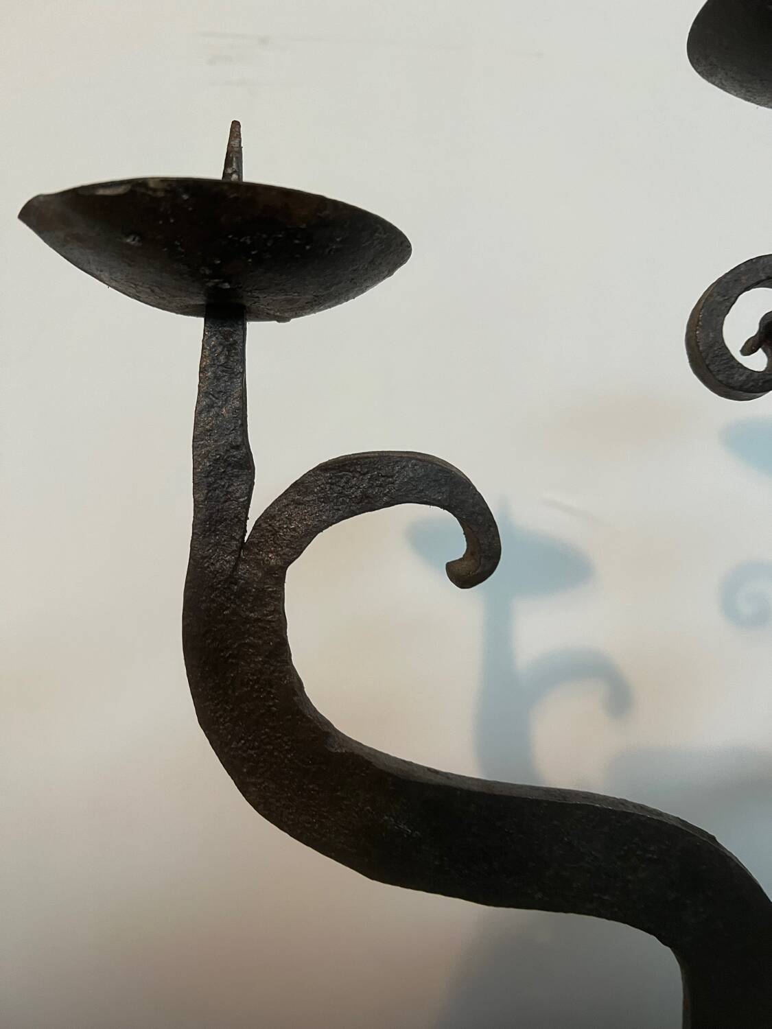 Wrought iron candle holder 1950/60