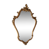 Baroque mirror carved wood  84x54cm