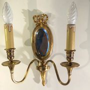 Louis XVI Wall Lamp Lucien Gau Mirror