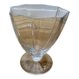 Vase coupe sur pied douche cristal de sevres ancien