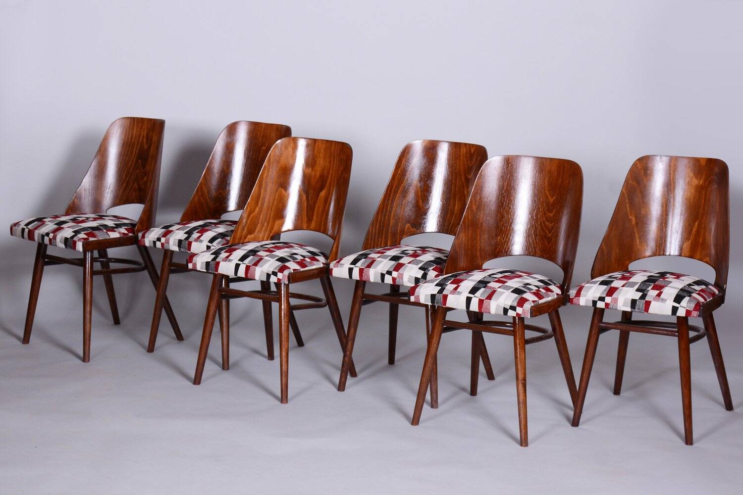 Mid-Century Chairs in Beech by Oswald Haerdtl, 1950s, Set of 6
