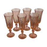 6 Rosaline champagne flutes
