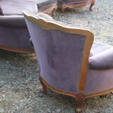Two voltaire armchairs