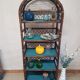 Rattan shelf