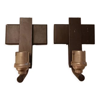 Metal wall lights