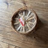 Pot, basket, rattan wicker basket - vintage