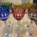 6 Roemers crystal wine glasses