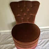 Velvet toad armchair