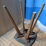 Tabouret pieds compas vintage