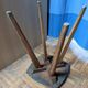 Tabouret pieds compas vintage