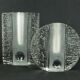 Set of 2 solifleur block vases walther glas 60s 70s op art arrangement vases