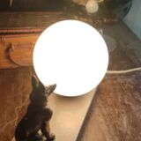 Art Deco table lamp German Shepherd