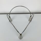 Vintage triple stainless steel candle holder