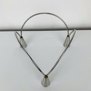 Bougeoir inox triple, vintage