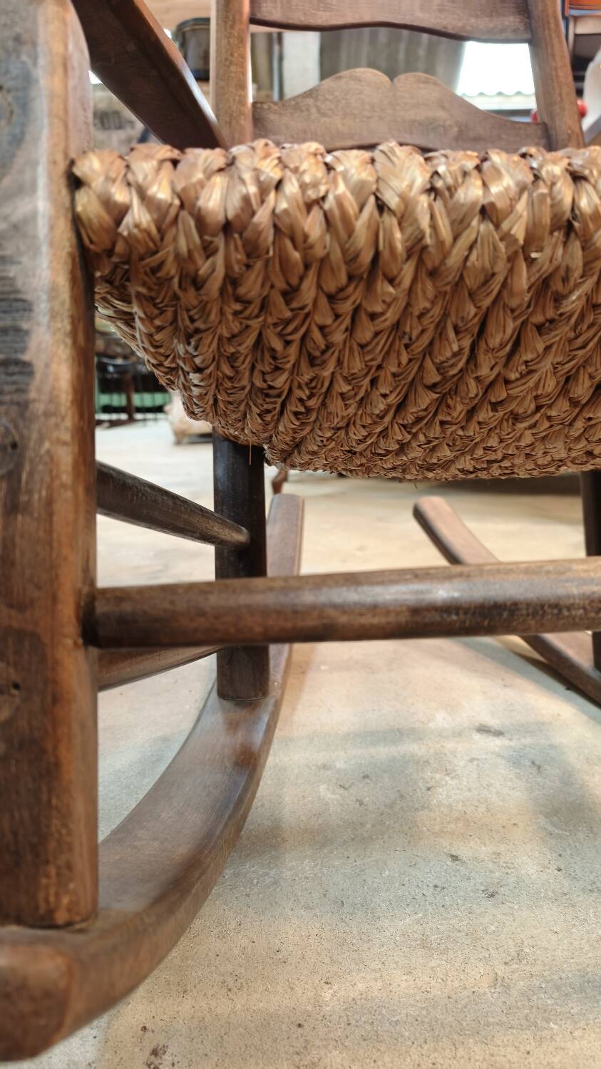 Vintage oak rocking chair