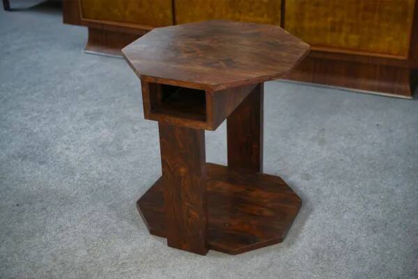 Art Deco side table in rosewood veneer