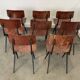 Lot de 8 chaises Spinstoel pour Marko années 60 Pays-Bas