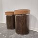 1970s Vintage Wooden Stool – Faux Leather Cushion & Aluminium Trim