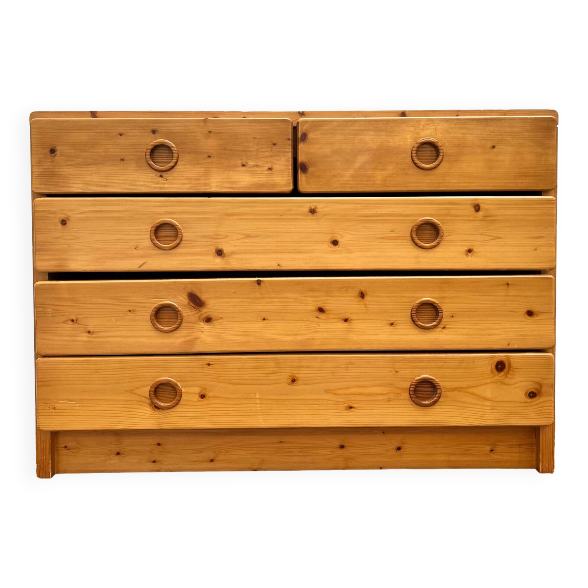 Les Arcs pine chest of drawers