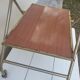 Vintage folding rolling service in Formica and brass plated