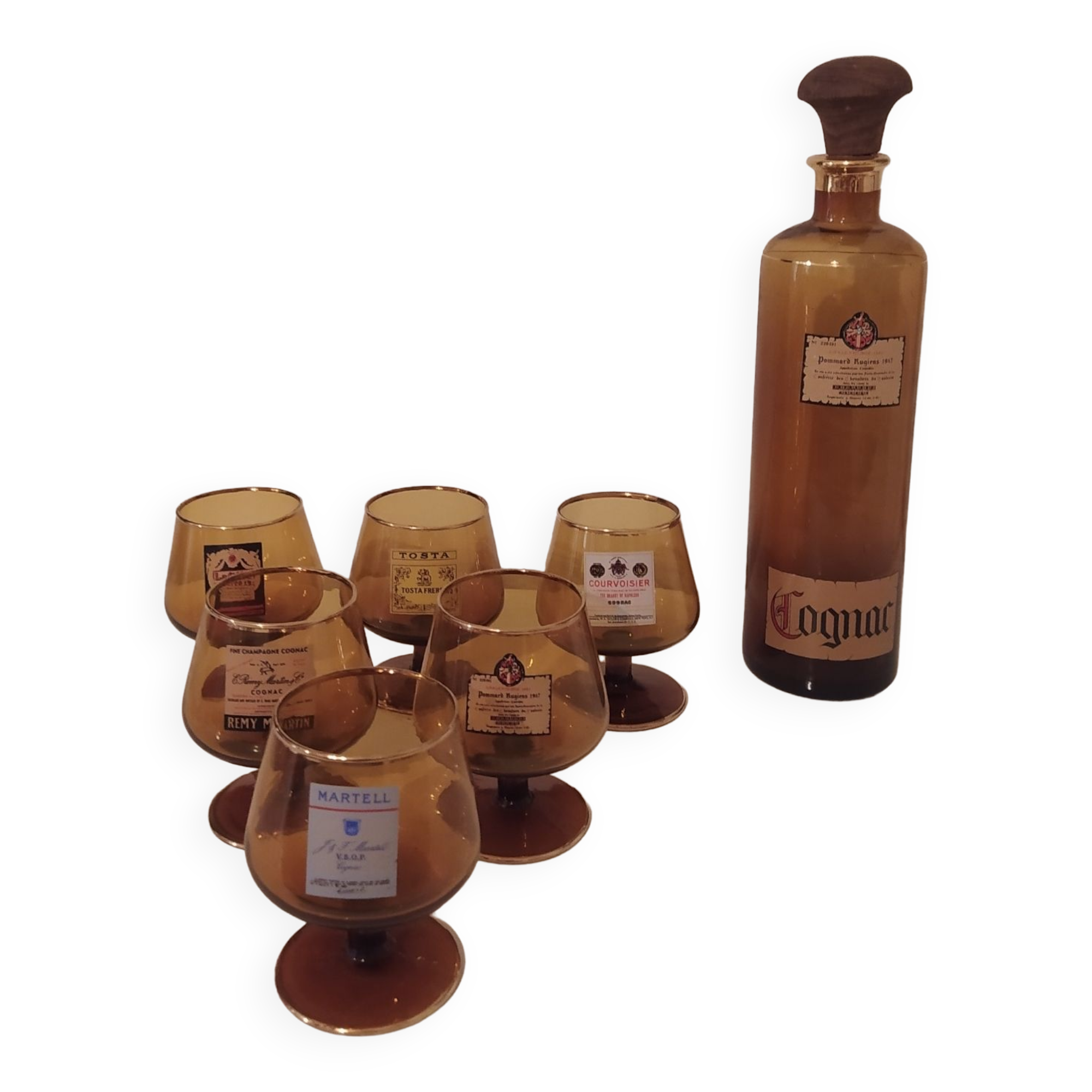 Service à Cognac vintage