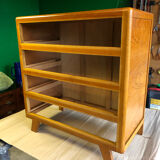 Blond wood chest of drawers circa 1960