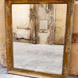 Mirror golden era wood restoration XIX 82.5x68.5cm