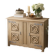 Low furniture in sanded/shot-blasted solid oak - Breton style