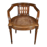 Small Office Armchair in Walnut, Louis XVI style – Late 19th century
