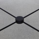 Side table on wheels Harlequin Errebi Italy, 1980s Memphis style