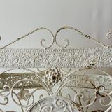 Old wrought iron fireplace screen - 8 kilograms