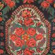Vintage Indian khanta textile with Moldavian pattern 215 x 140 cm