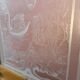 Engraved glass door, late 19th century.
