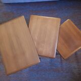 Teak nesting tables by HW Klein Bramin, Danish