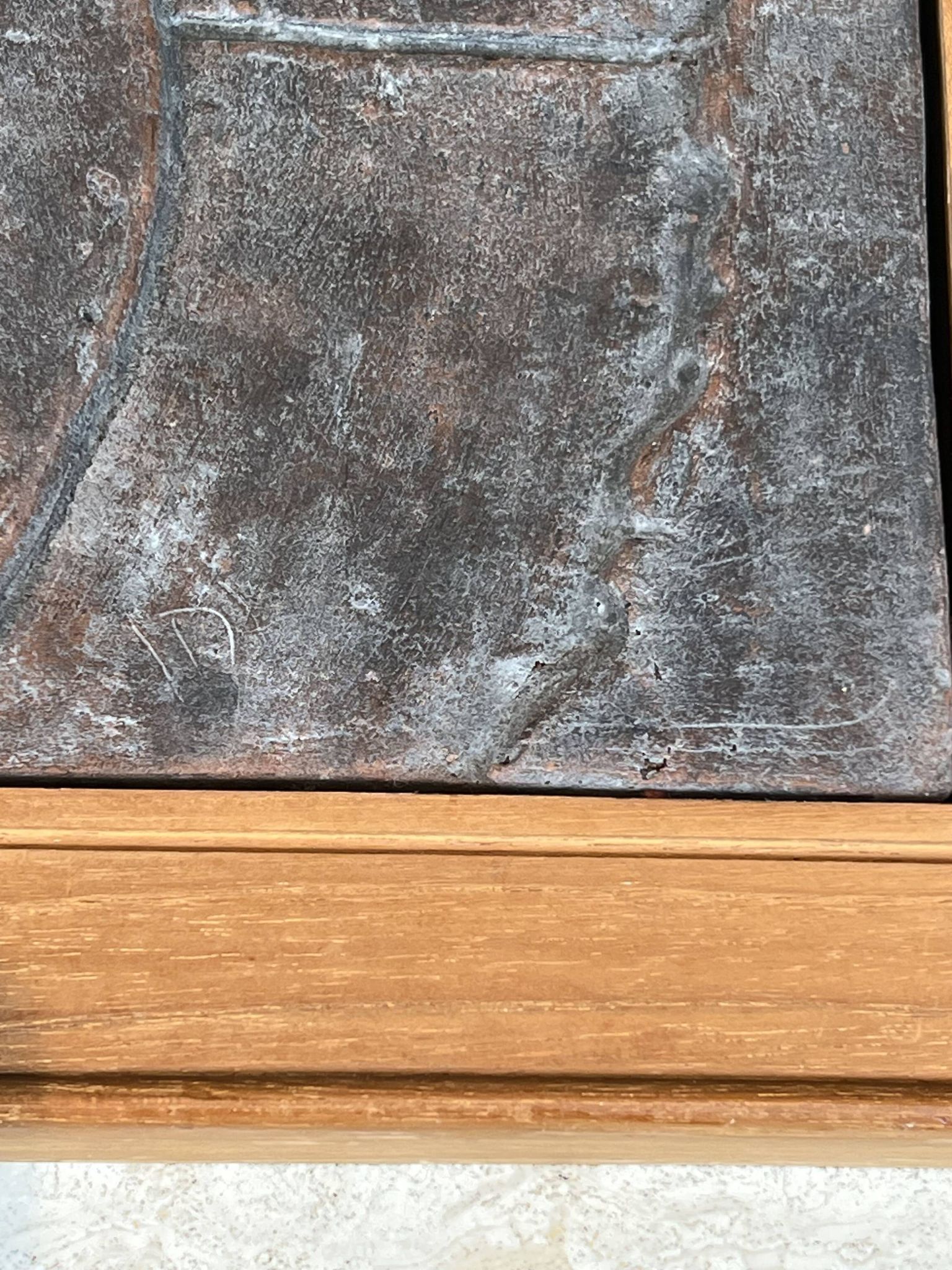 Tableau Moderniste en Céramique à Décor Cubiste, Années 1970.