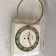 Ancienne pendule horloge vedette bakélite blanc france des années 50 vintage