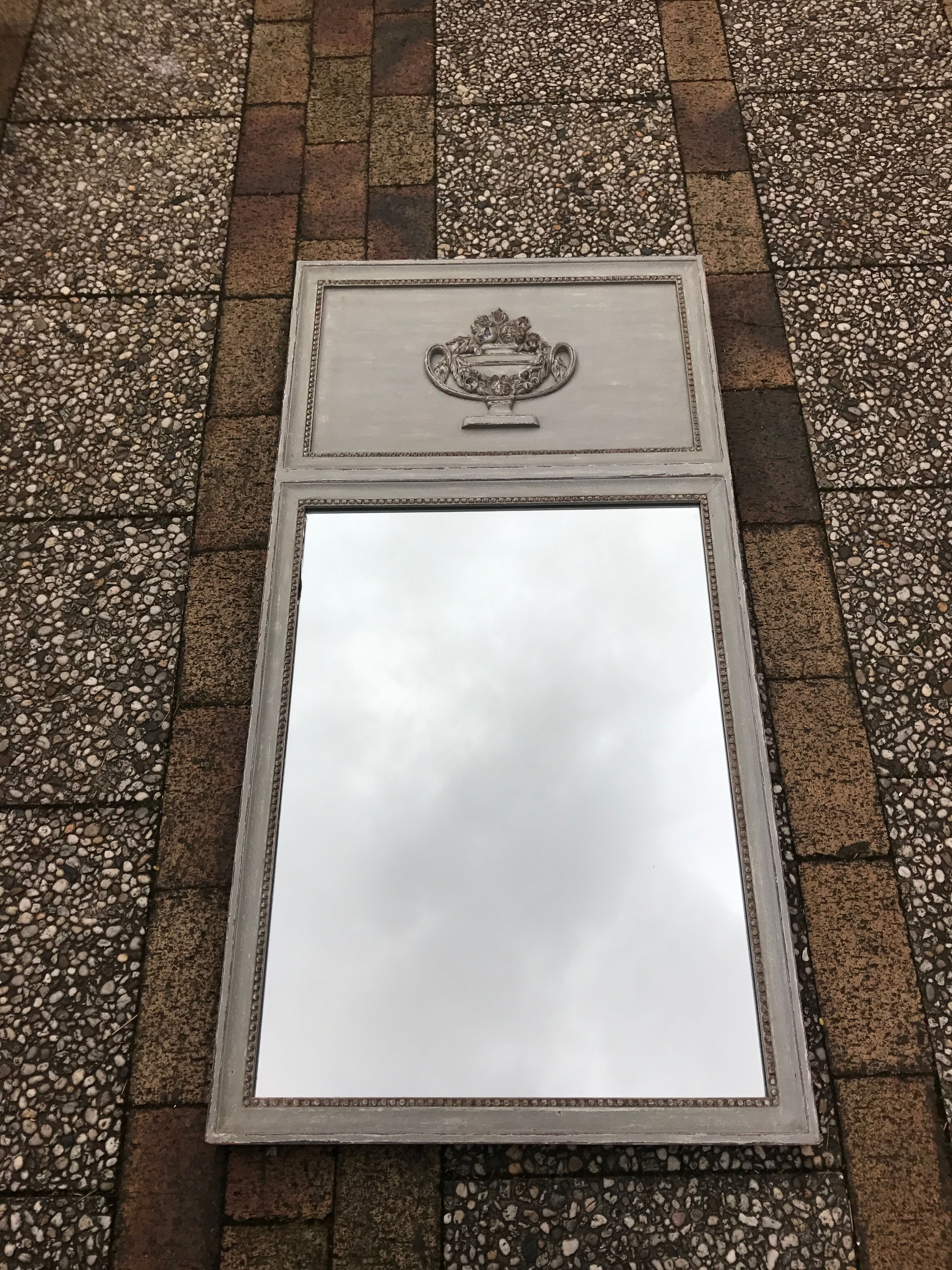 Trumeau mirror Louis XVI style 60x118cm