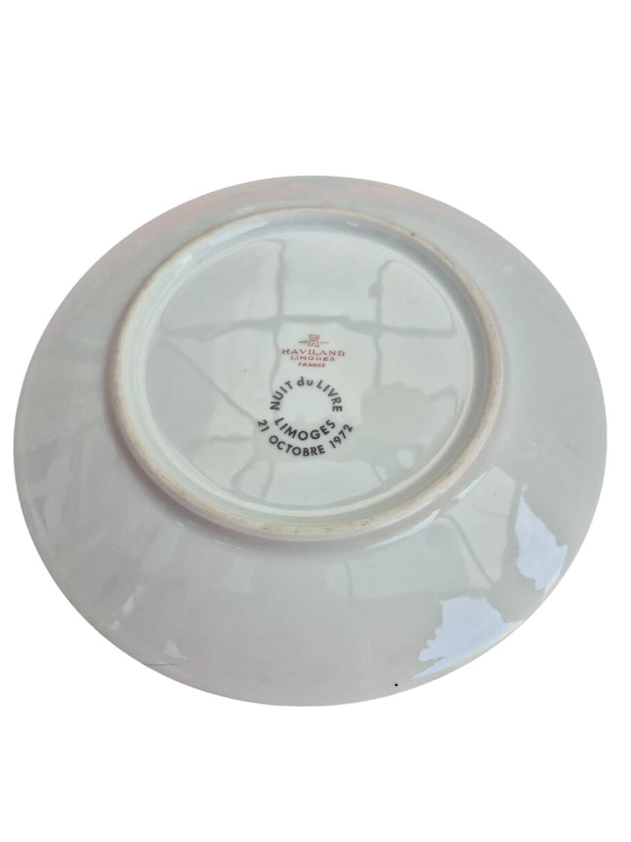 decorative plate Havilland night of the book